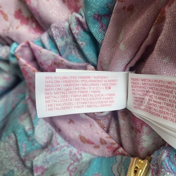 New LoveShackFancy x Hurley Cropped Bomber Jacket Under The Sea NWT Large - Picture 13 of 15